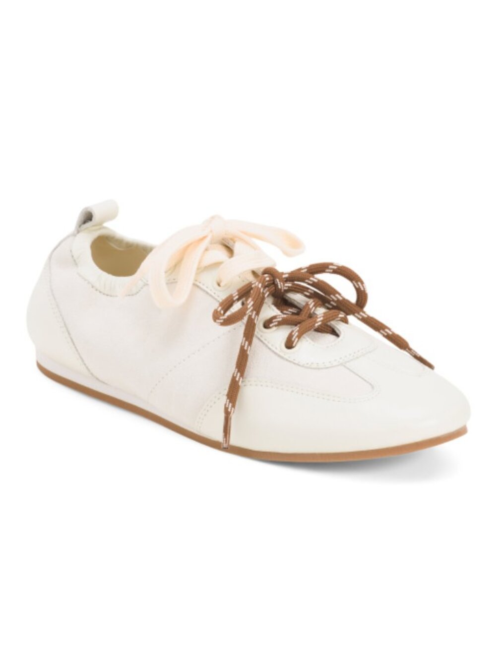 BLACK SUEDE STUDIO Made In Brazil Suede And Leather Prudy Ballerina Sneakers